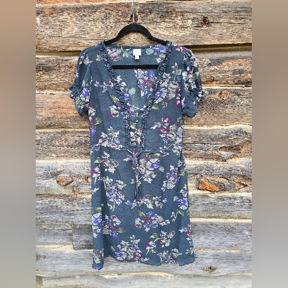 Converse Dresses & Skirts - Converse Floral Sheer Dress, Size Medium